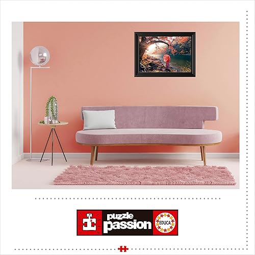 Miniatura 4 de Educa - Amanecer en el río Katsura - Rompecabezas de 1000 piezas - Pegamento para rompecabezas incluido - La imagen completa mide 26.8 x 18.9