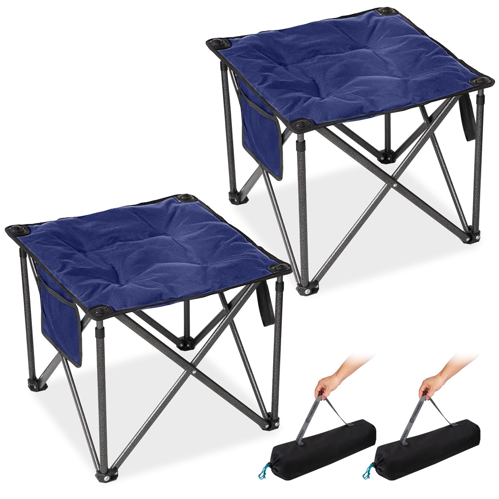 FUNDANGO Oversized Camping Stool 2-Pack