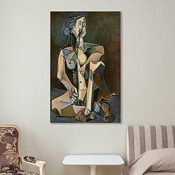 ピカソ(PICASSO)【カップルと子供】、高級画集画、状態良好 パブロ・ピカソ、女と裸の子供、希少な画集より、新品高級額装付