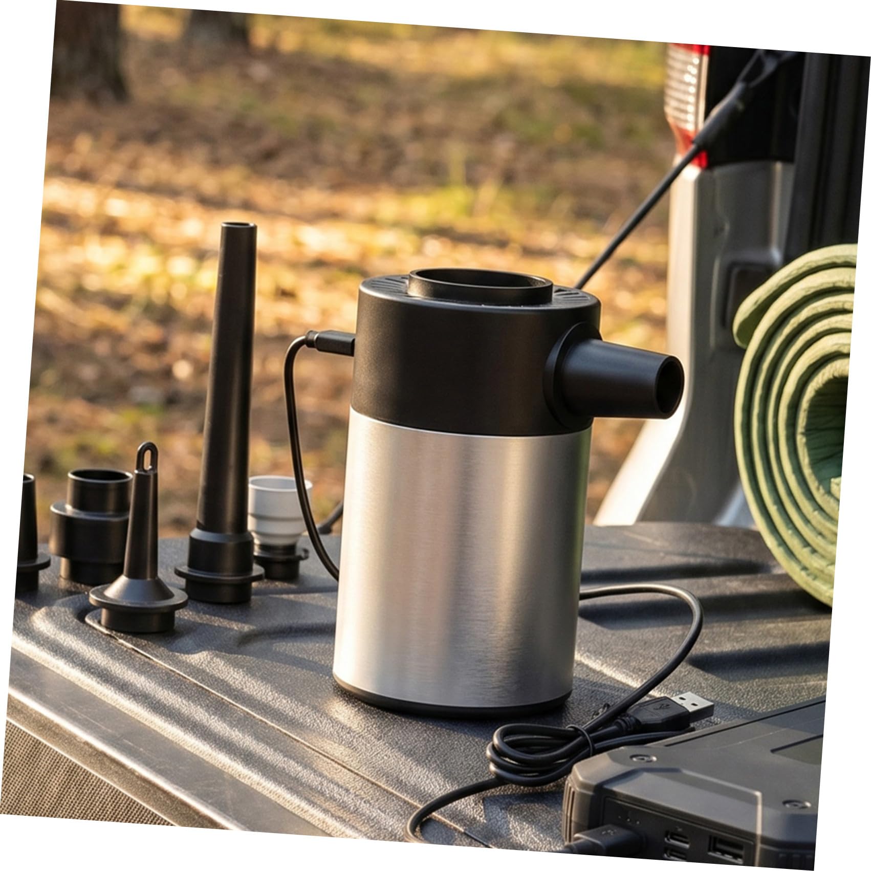 Bomba de Succión Portátil para Bolsas, 6000Pa 60W, ABS Aluminio
