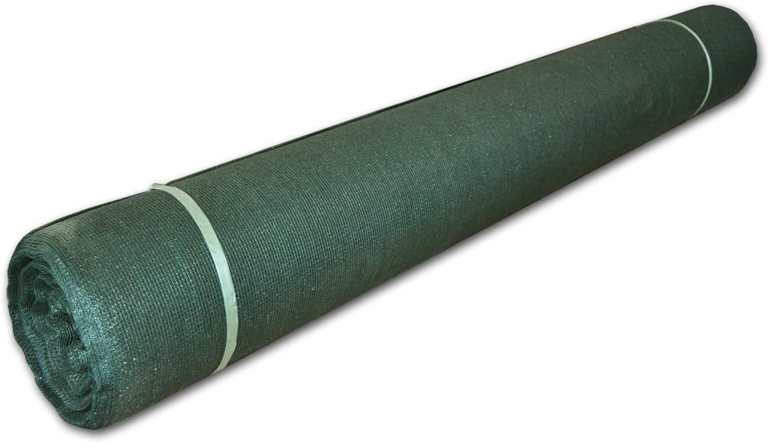 5'8" x 50ft Green Sunscreen Shade Fabric Roll 88% Uv Block