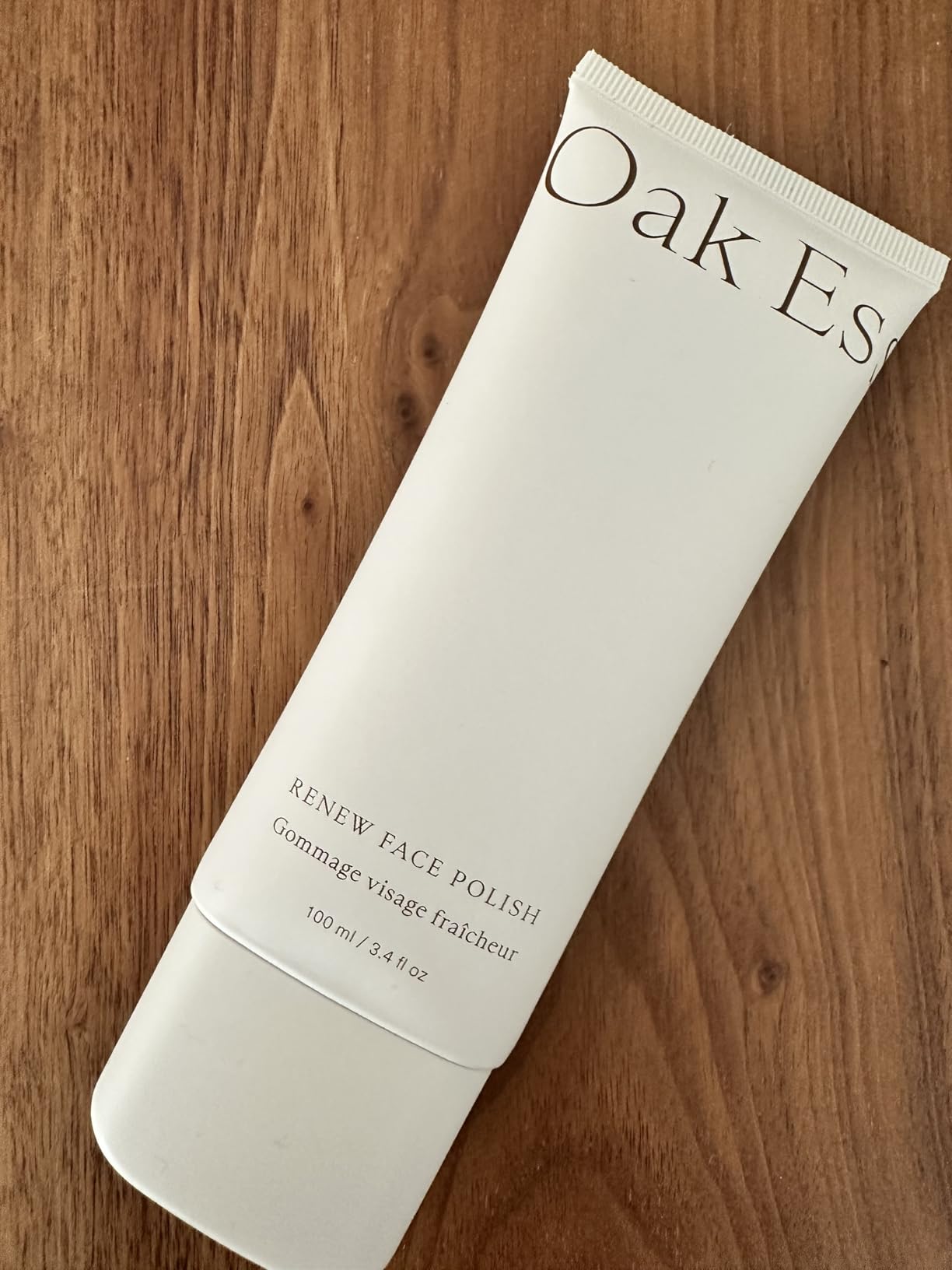 Oak Essentials Renew Face Polish, Gentle Vitamin-Rich Facial Scrub with Pineapple Extract and Red Seaweed Algae, Biodegradable Face Exfoliator for Sensitive-Feeling Skin, 1.7 Oz
