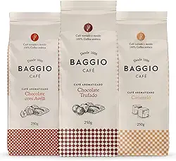 Kit Café Gourmet Baggio Chocolate c/Avelã+Trufado+Caramelo