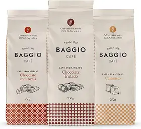Kit Café Gourmet Baggio Chocolate c/Avelã+Trufado+Caramelo