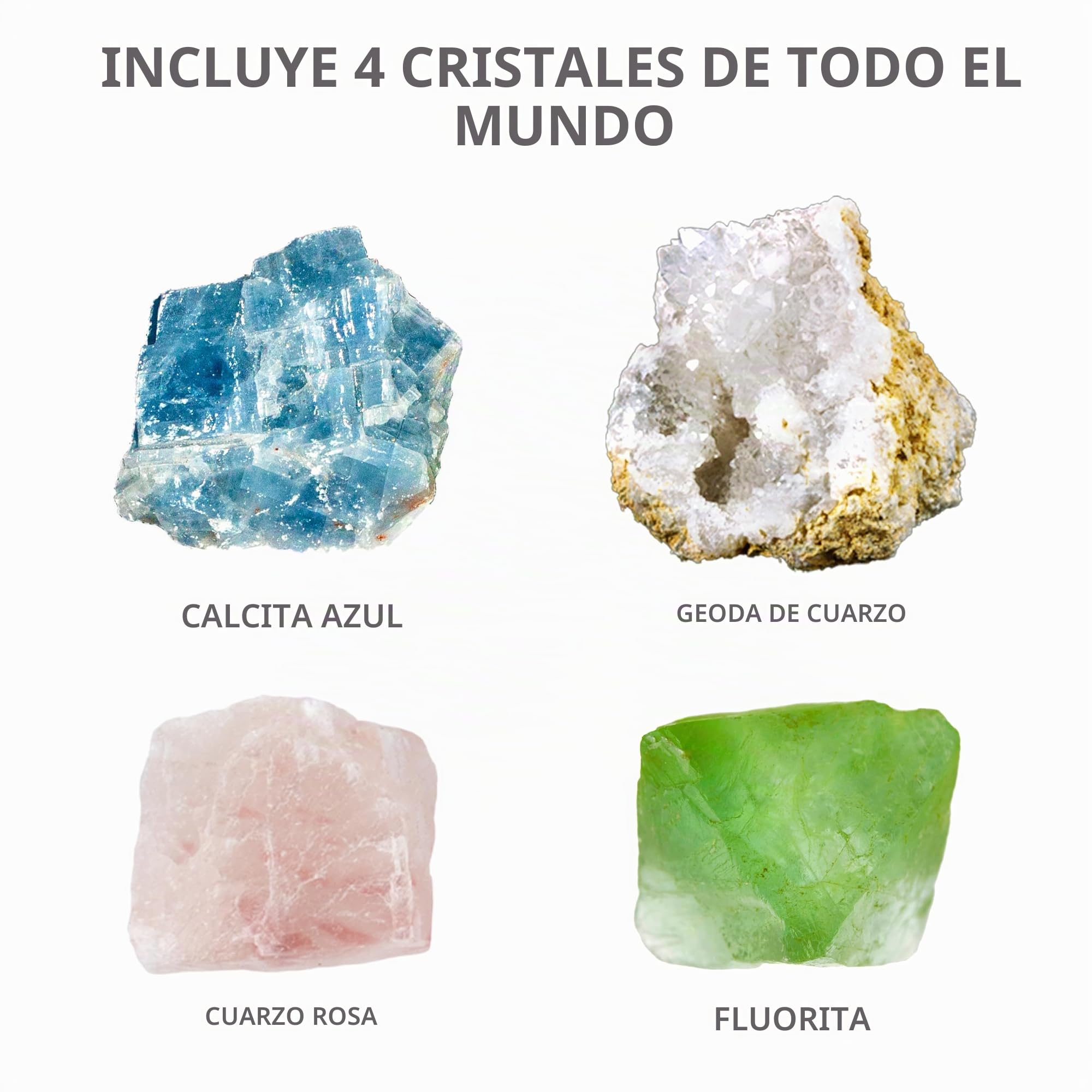NATIONAL GEOGRAPHIC Mega Kit de Cultivo de Cristales - Cultive 6 Cristales Rápidamente (3–4 Días), con Exhibidor Iluminado, 4 Muestras de Cristal Genuino, Kit Científico Exclusivo de Amazon