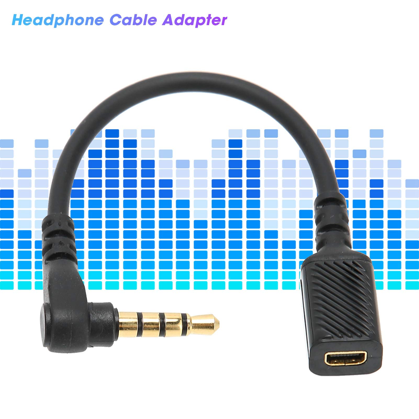 Topiky Adaptateur de câble Audio pour Casque de 12 cm / 4,7 Pouces de Longueur Bonne conductivité pour Arctis 3/5/7