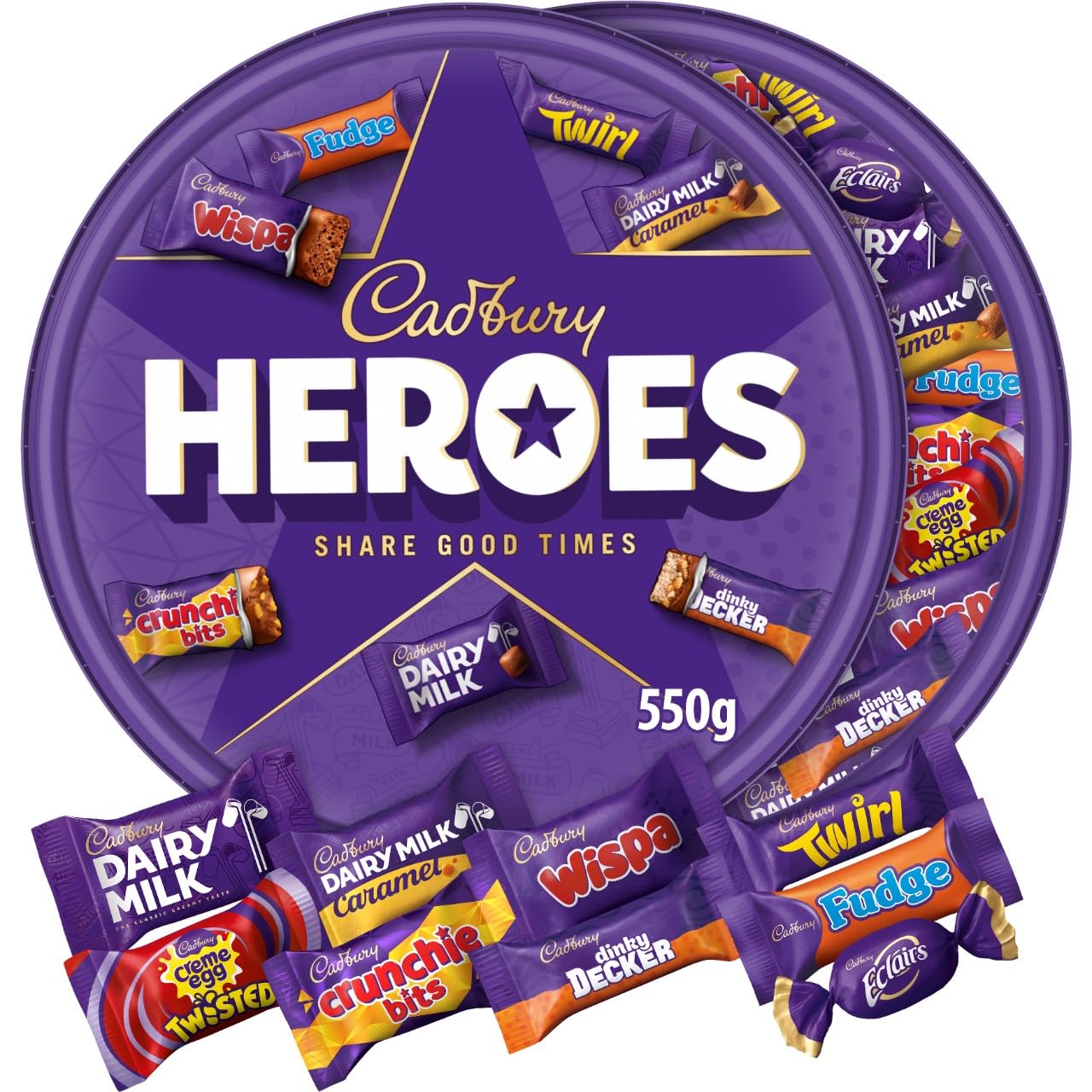 Cadbury Heroes Chocolate Tub 550G