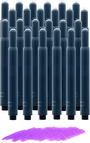 Miniatura 8 de Pen Savings Cartuchos de tinta compatibles con plumas estilográficas Lamy Safari, paquete de 24, tinta lubricada para un flujo suave, escritura de