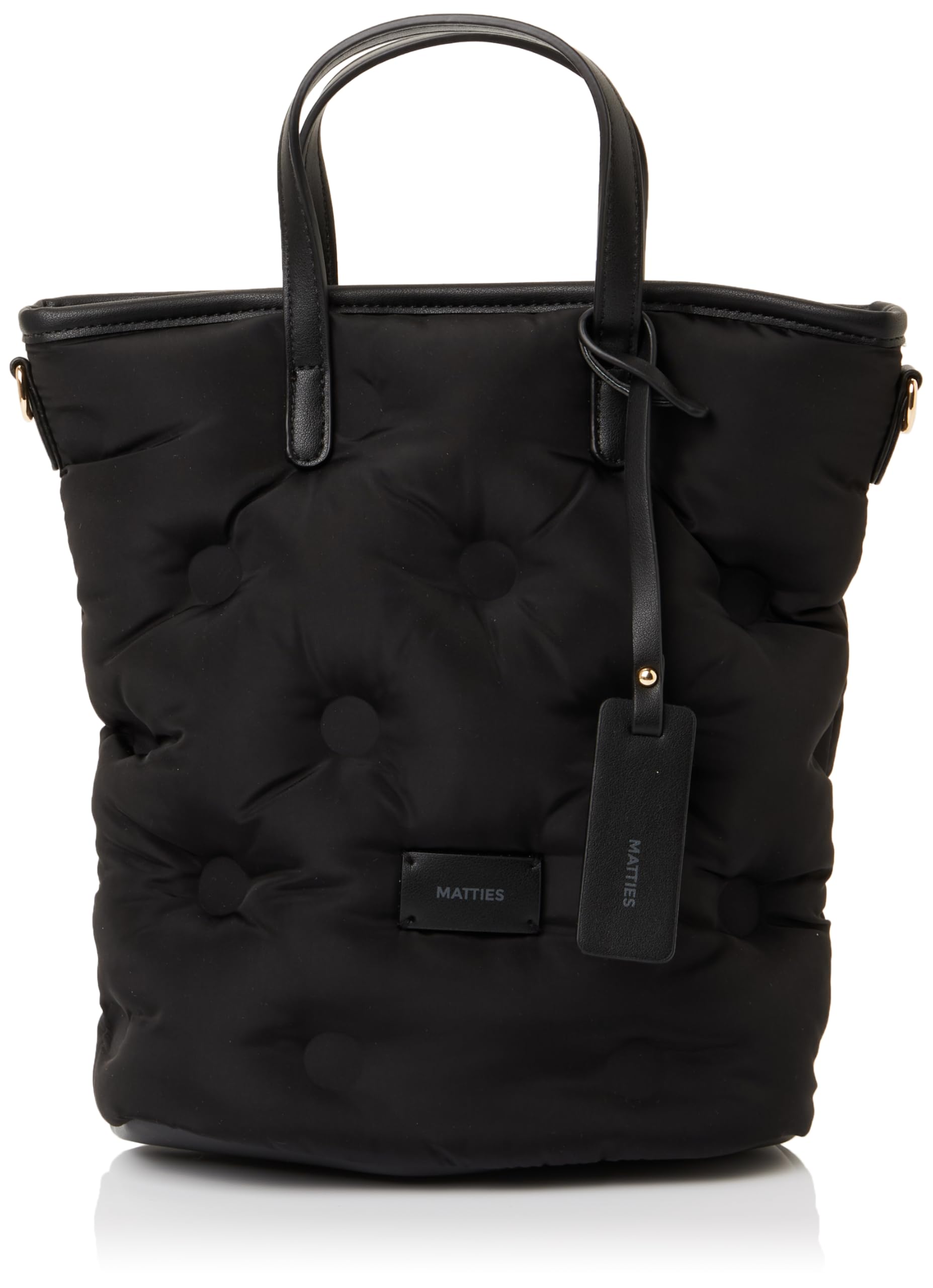 MATTIES Women's Acolchado Bags, Black/White, 10cm x 21cm x 26cm