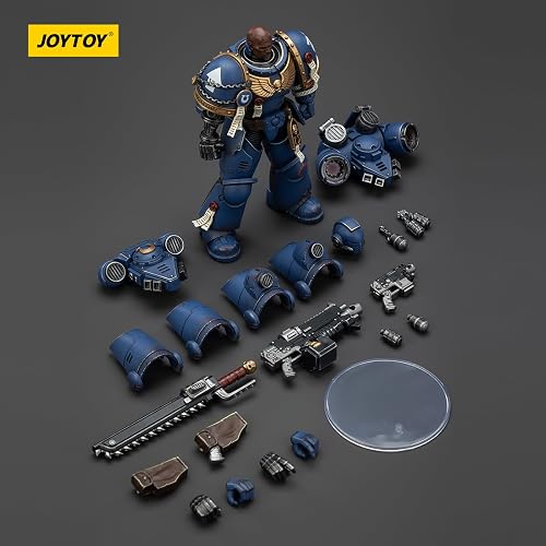 JOYTOY Warhammer 40k Space Marine 2,Ultramarines Brother Chairon-Collectors Edition 1/18 Action Figure Collect And Display Model - 9