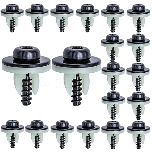 Miniatura 10 de Rexka 15 juegos de tornillos de protección contra salpicaduras de motor para Ford  T30 Torx Tornillos y ojales para debajo de la bandeja inferior