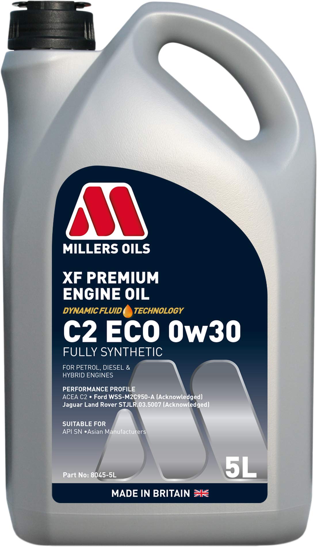 Huile Millers 0W30 XF Longlife Ford le lubrifiant premium haute performance