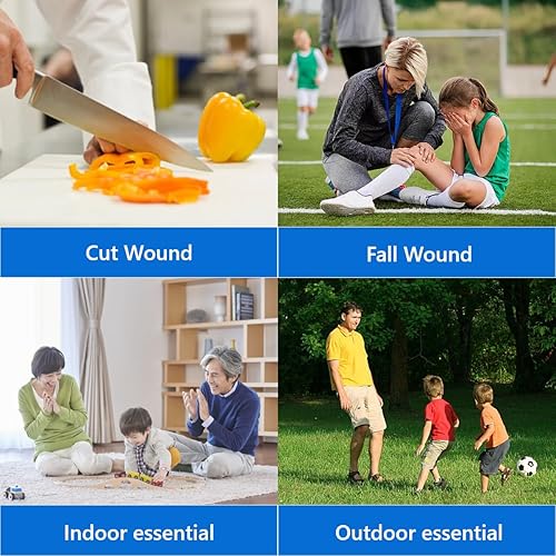 Miniatura 5 de Cierres de heridas de emergencia 3 vendajes de mariposa, vendajes adhesivos, suturas de puntada, reparación de laceración con cremallera sin