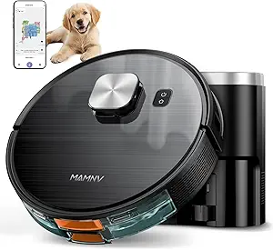 Robot Vacuum and Mop Combo, Robot Vacuum Self-Emptying with 11500Pa Suction, 70-Day Capacity, Fast Home Mapping, LiDAR Navigation, Smart Obstacle Avoidance, Ideal for Pet Hair, Carpet, Hard Floor