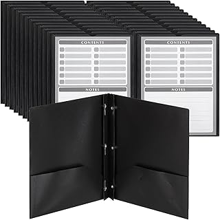Mr. Pen- Bulk Plastic Folders with Pockets and Prongs, 24 Pack, Letter Size | 2-Pocket Poly Folders with 3 Hole Punch, Metal Prongs & Business Card Slot, Flexible Plastic Folders for School and Office