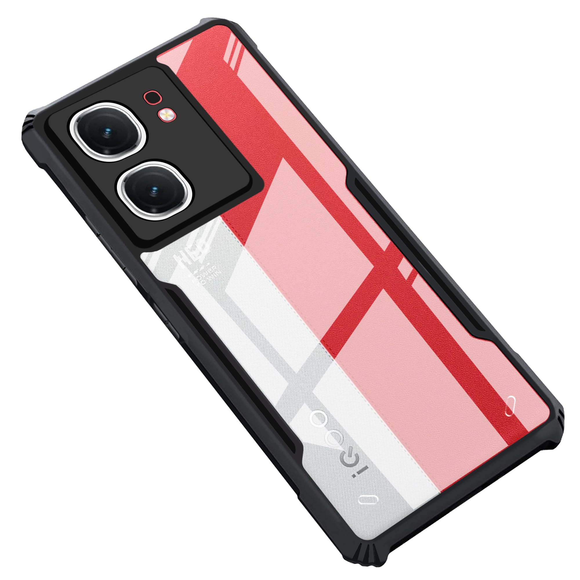 CEDO iQOO Neo 9 Pro (5G) Back Case Cover | Camera Protection Shockproof Bumper-Edge | Acrylic Crystal Clear 360 Degree Protection TPU+PC | Transparent Eagle Back Case Cover (Black) (B0CWVK1CLZ) Amazon Price History, Amazon Price Tracker