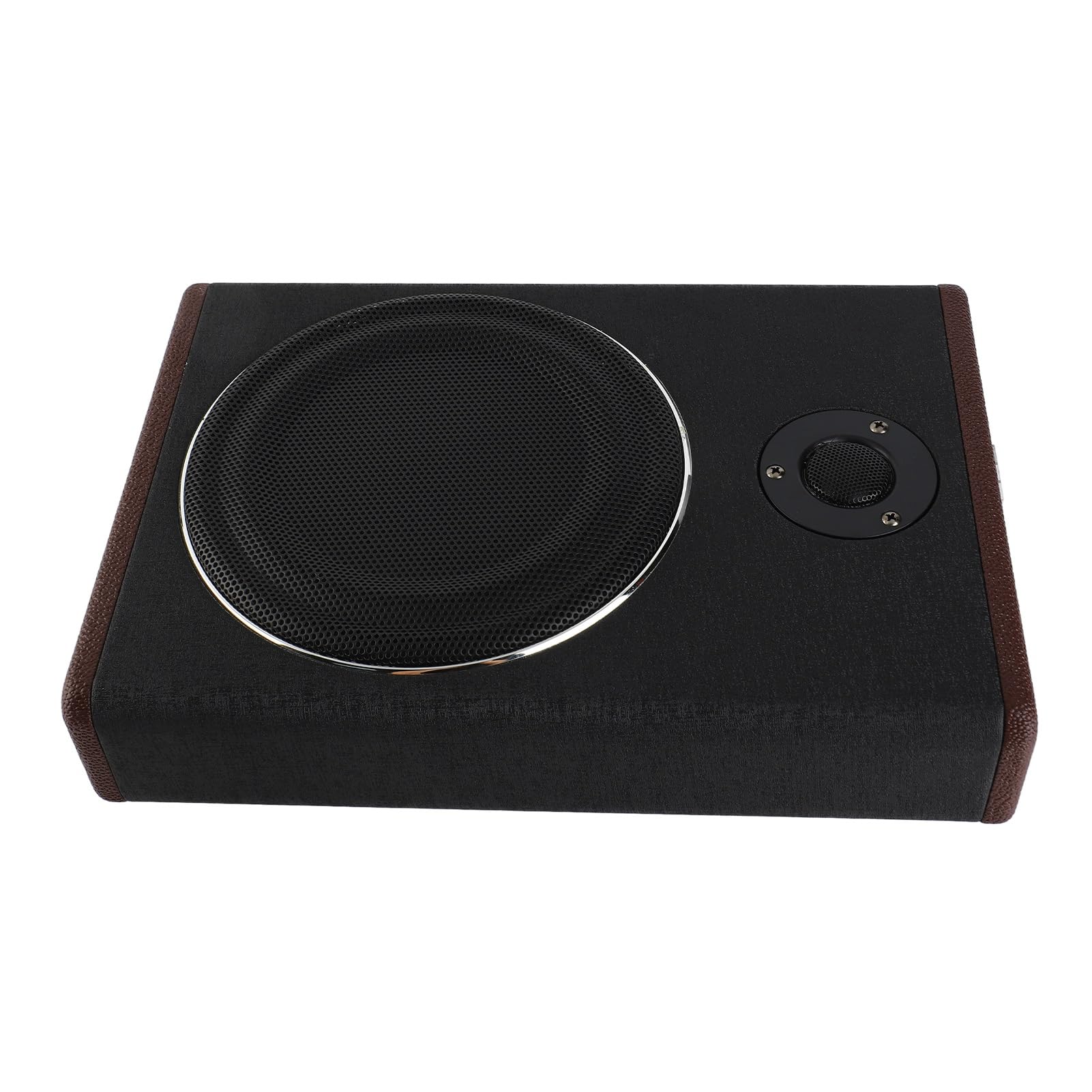 Subwoofer Auto 8in 12V 600W con Connessione BT Subwoofer Attivo Sottosedile per Auto Camion e SUV Amplificatore Integrato Bass Profondo