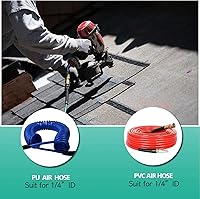 Vista 5 de 2 piezas de latón macizo de alta calidad, accesorios de reparación de extremo de manguera de poliuretano de 1/4 pulgadas de diámetro