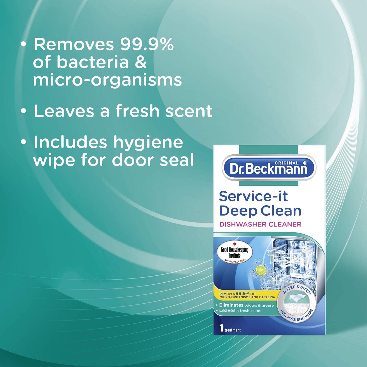 Dr. Beckmann Service-it Deep Clean Dishwasher Cleaner | Hygienically cleans