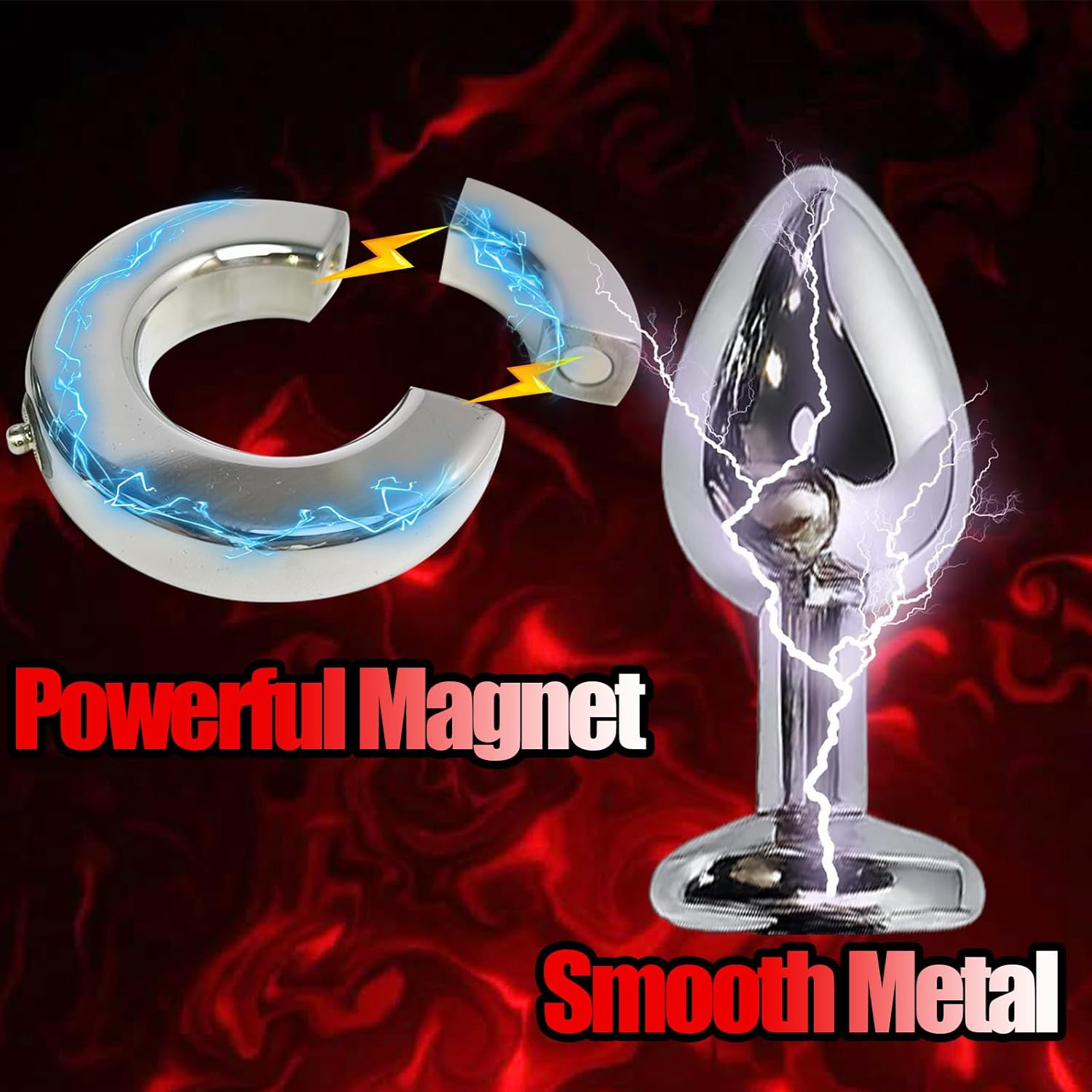 Electric Shock Chastity, Ball Clamps Testicle Crusher CBT Cock and Ball Torture Penis Stretcher Buttplug BDSM Electro Sex Mens Testicles CBT Toys Scrotum Bondage Gear Accessories for Men