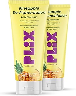 5% Pineapple Foaming Facewash For Depigmentation Pack of 2, 100ml | Gentle Wash For Skin Brightening & Even Toned Complexion | Free Of Sulphates, Paraben & Silicones, Men & Women