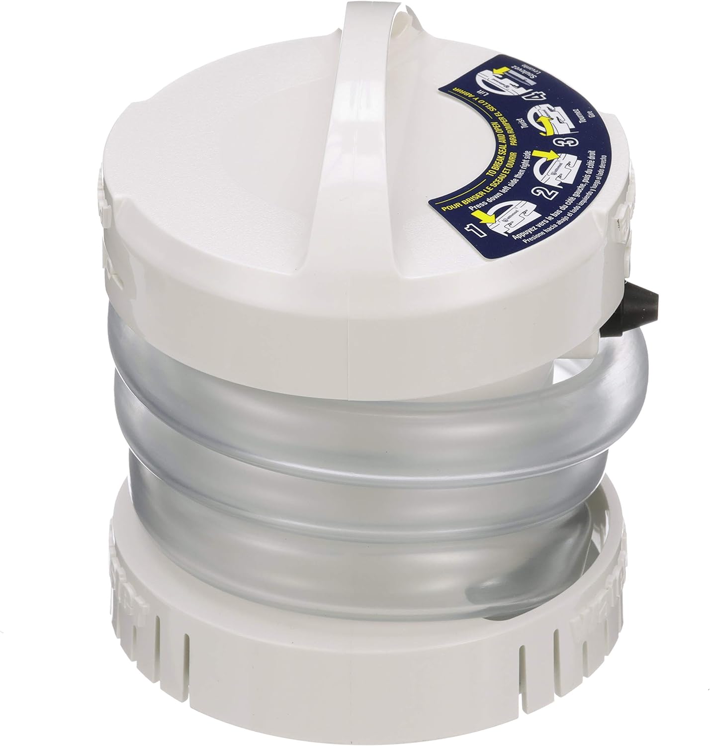 Attwood White and Clear Portable Submersible Pump with Hose