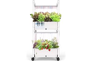Hydroponics Growing System: Indoor Herb & Vegetable Garden with LED Grow Light