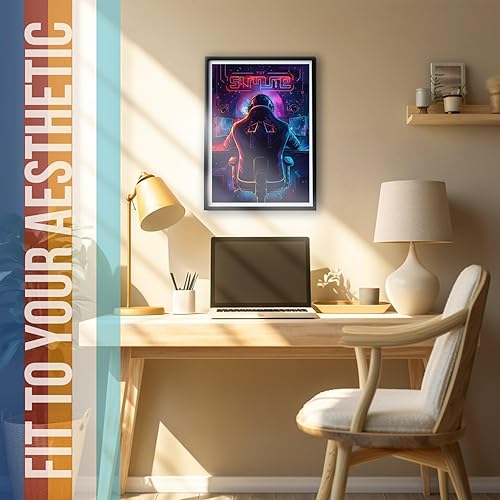 Miniatura 4 de Póster retro para jugadores  Impresión artística de videojuegos  Decoración de sala de juegos  Arte de pared Cyberpunk  Póster de neón para juegos