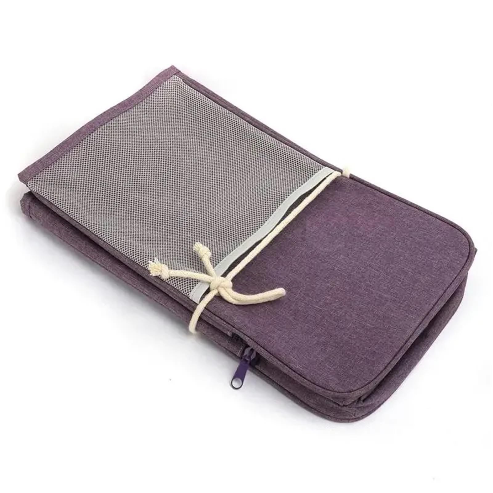 Bolsa Para Máquina De Coser Funda protectora de tela impermeable for máquina de coser con bolsillos bolsa de almacenamiento de accesorios de costura(Purple)