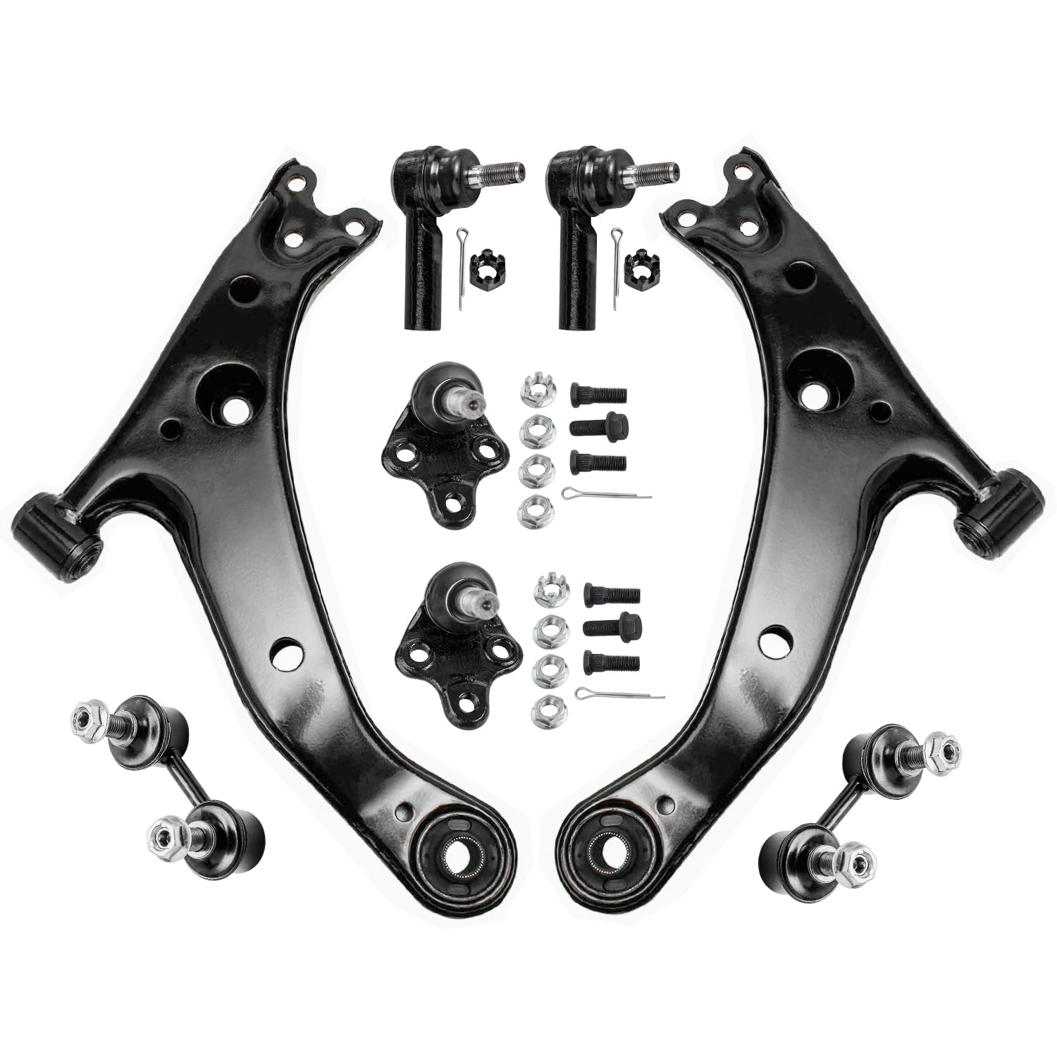 Detroit Axle - 8pc Front End Suspension Kit for 1998-2002 Chevrolet Prizm