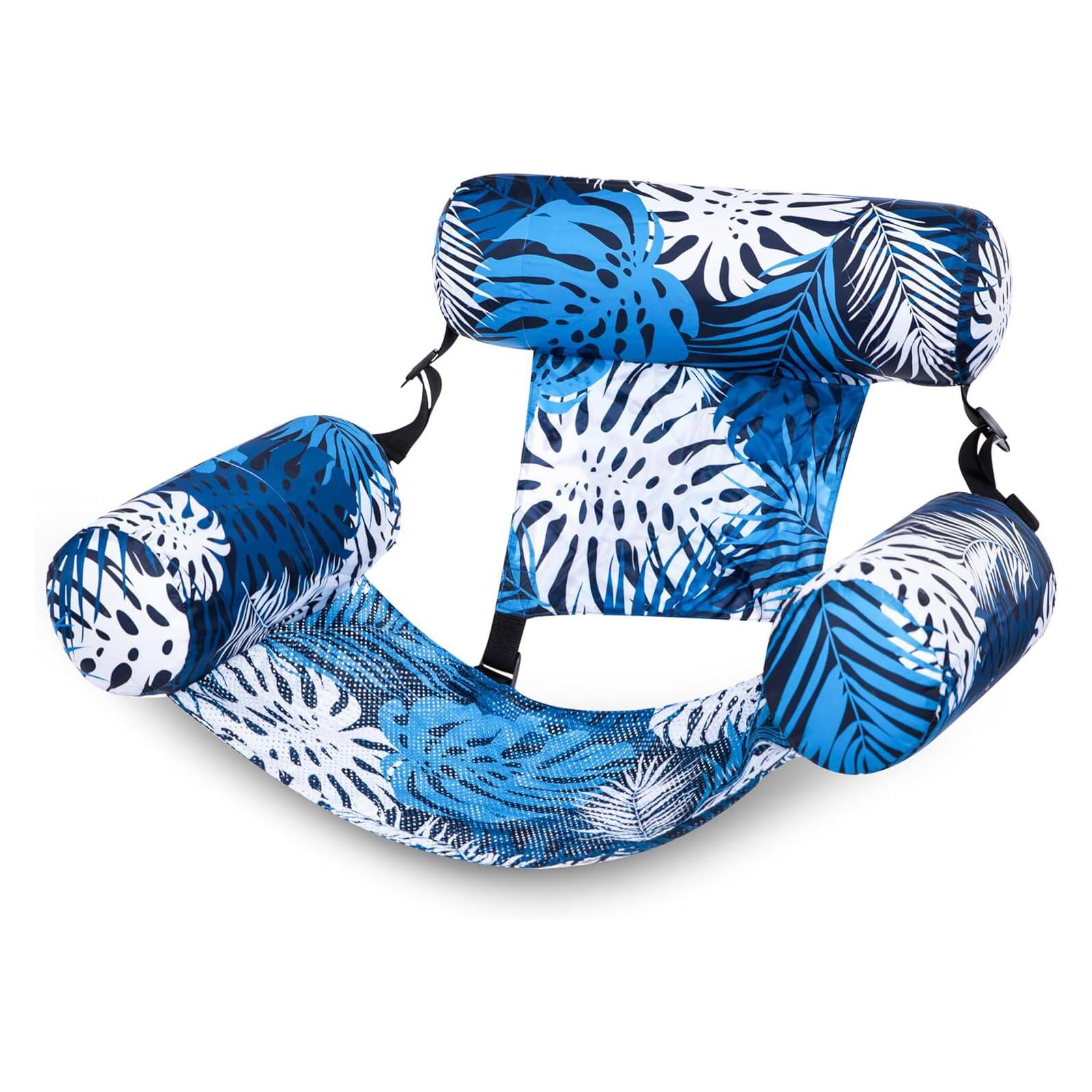 Bouée Piscine, Fauteuil Gonflable Piscine | Appui-tête Réglable, Léger et Portable, pour S'amuser Dans L'eau ou À la Plage