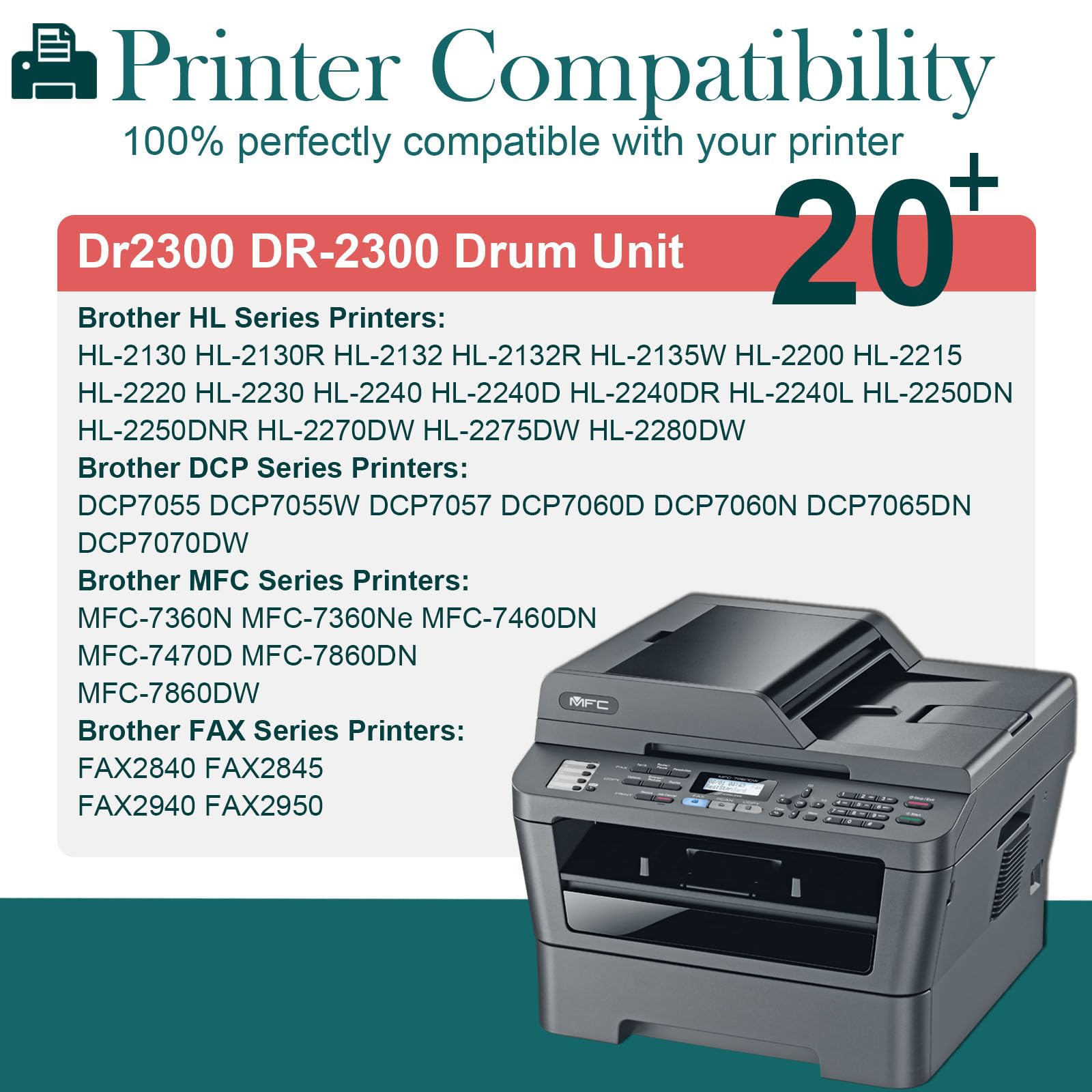 Tamburo Compatibile Brother DR2200 - Ricambio Per Stampanti HL E DCP Series - Foto 3