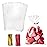 Morepack Cello Cellophane Treat Bags,200 PCS Clear Pastic Gift Bags with Twist Ties,Party Favor Bags (7x10)