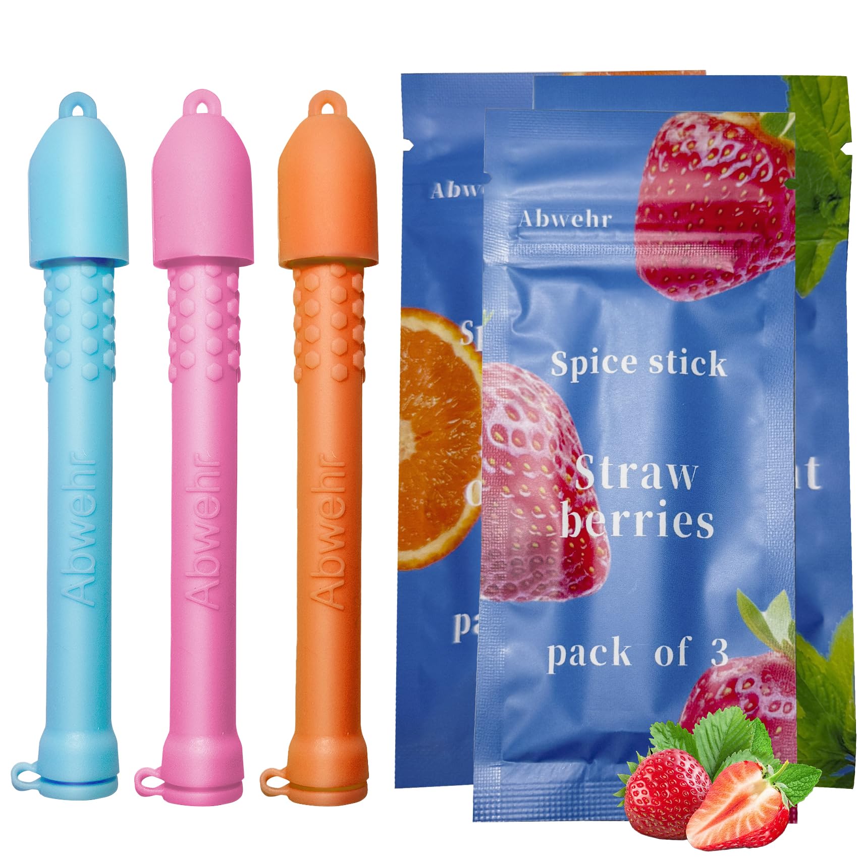 Amazon.com : Abwehr Chewable Silicone Aroma Sticks, Fresh Breath Oral  Fixation Aid, Calming Chewable Alternative for Smoke & Pen Biting Habits (3  Pack) : Health & Household