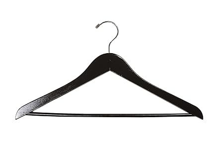 NAHANCO 8217CH Flat Suit Hanger, Chrome Hook, 17