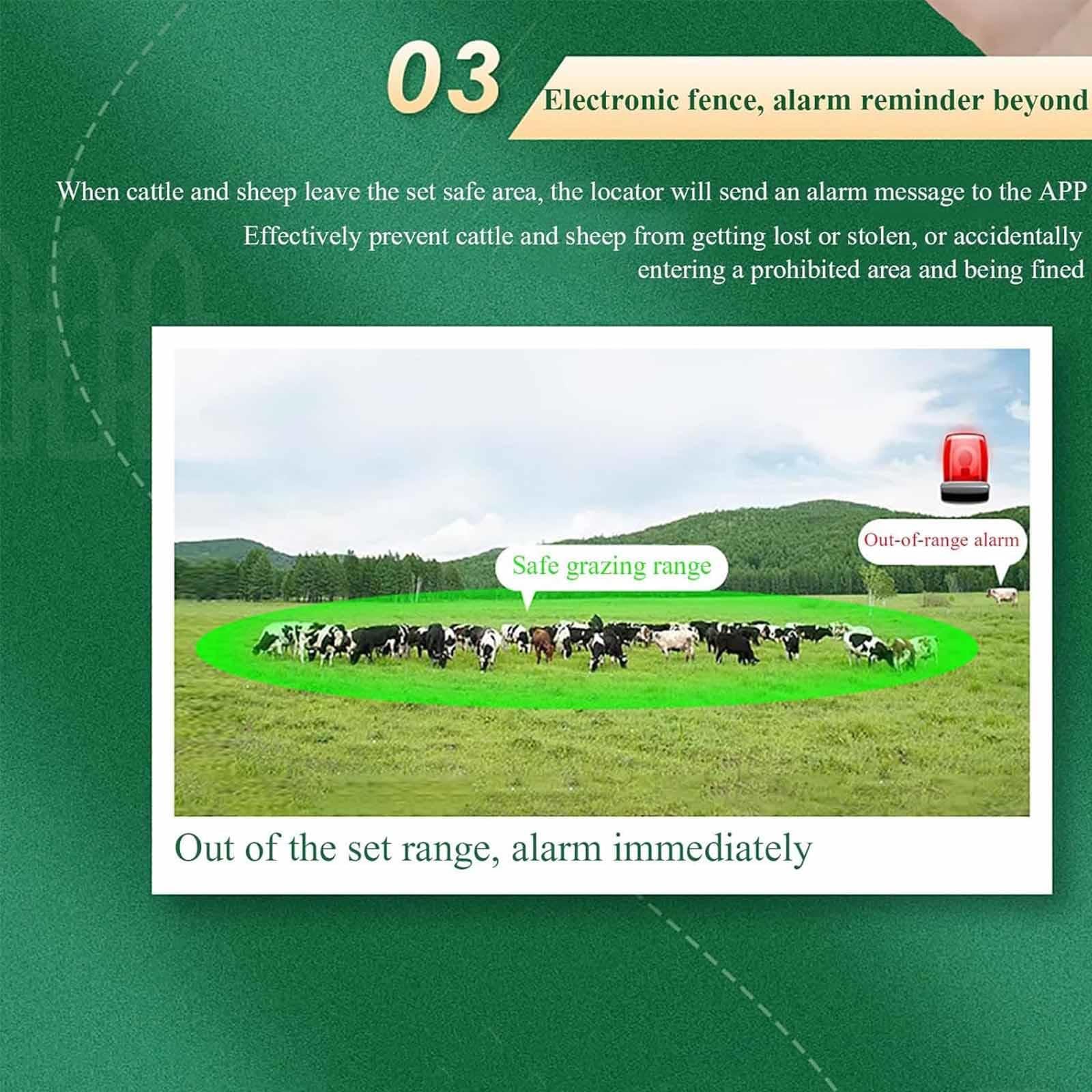Rastreador solar GPS para ganado, seguimiento en tiempo real y reproducción histórica, batería de gran duración, dispositivo antipérdida para ganado, caballos, cabras