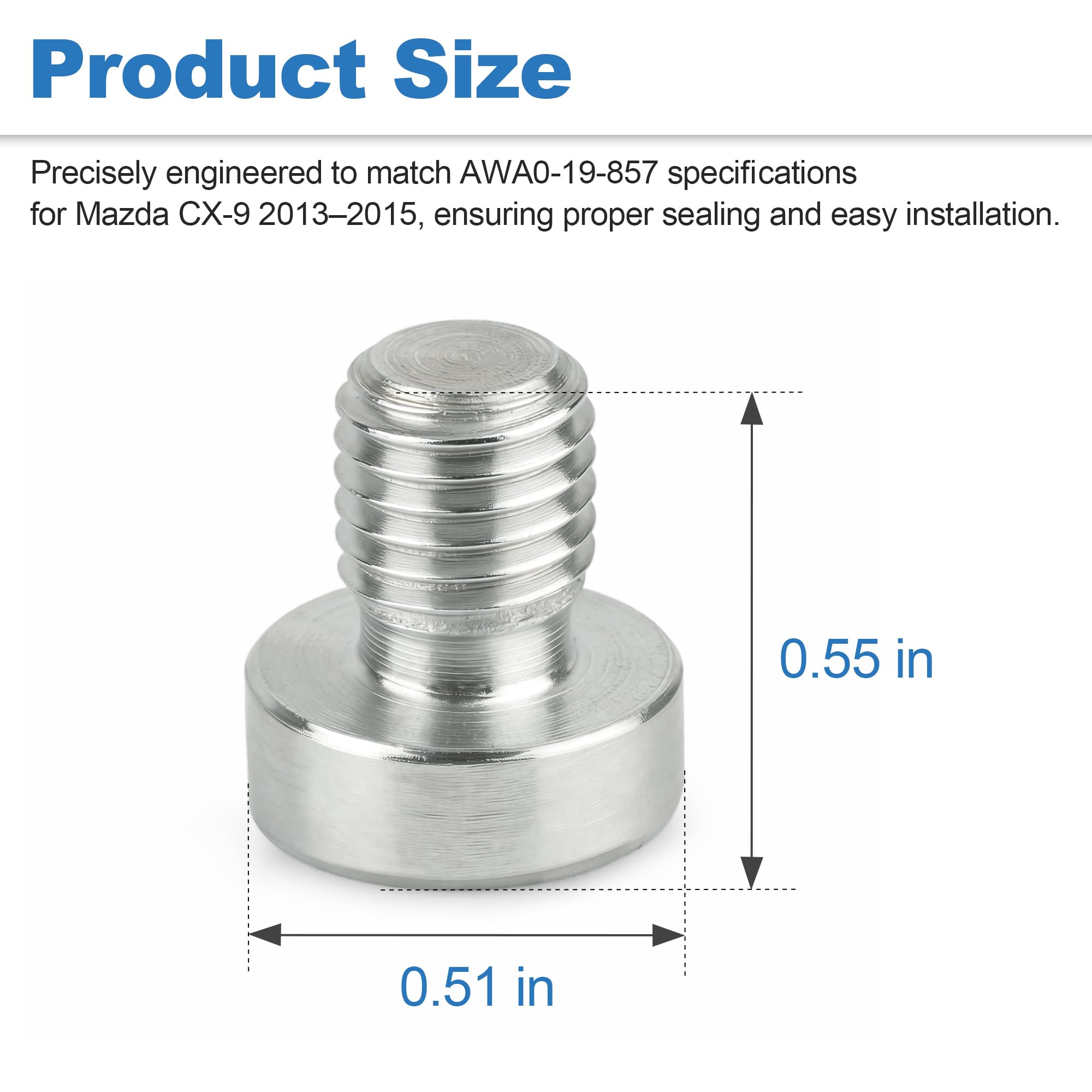 Amazon.com: Transmission Fluid Drain Plug Bolt AWA0-19-857