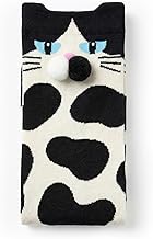 Cute Cat Socks With Balls, Funny 3d Novelty Cat With Ears For Ladies, Cotton Crew Socks For Women, Gift For Cat Lovers