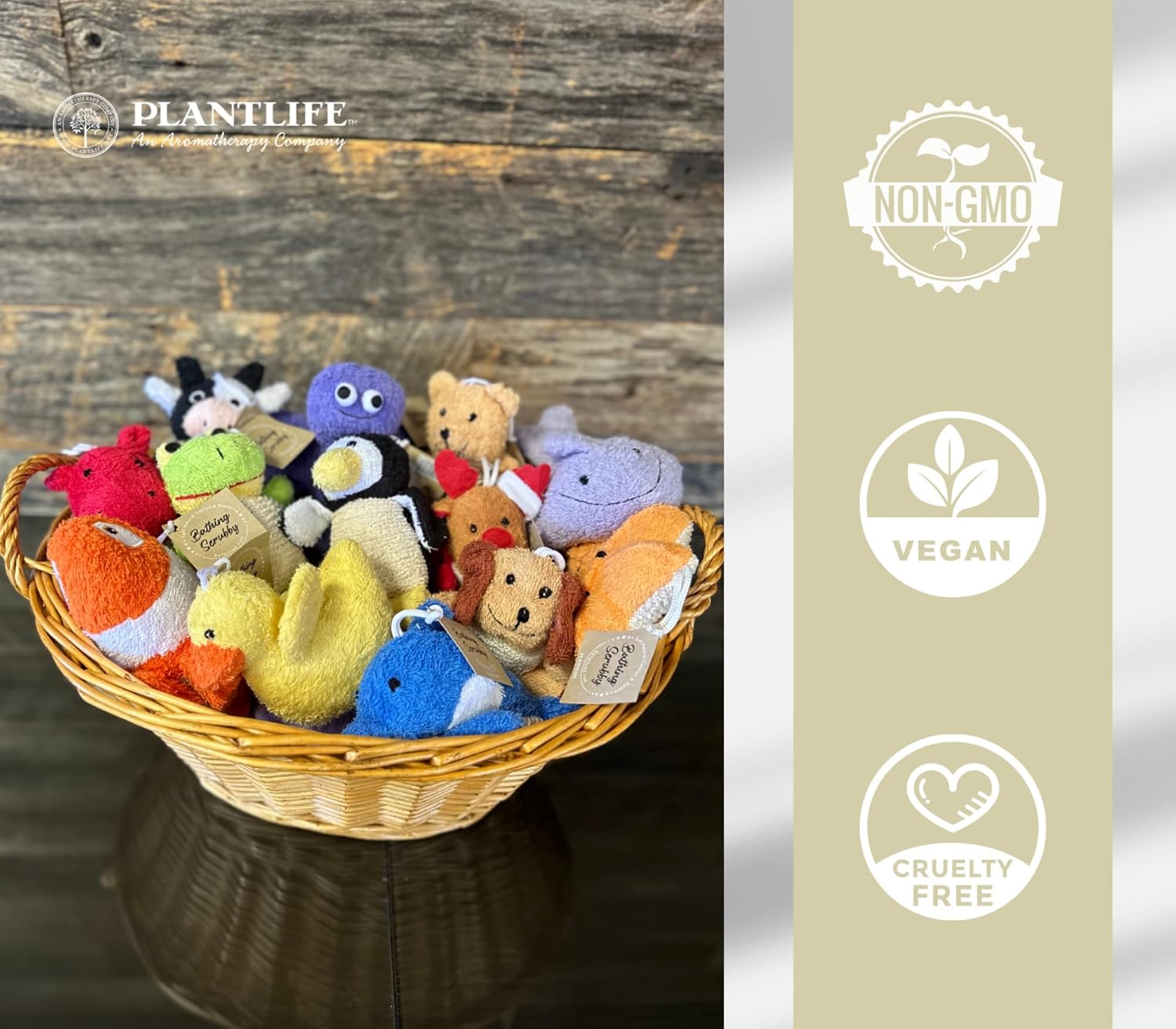 Plantlife Duck Bath Scrubby, Ramie, Handcrafted, for Bath & Shower image 3