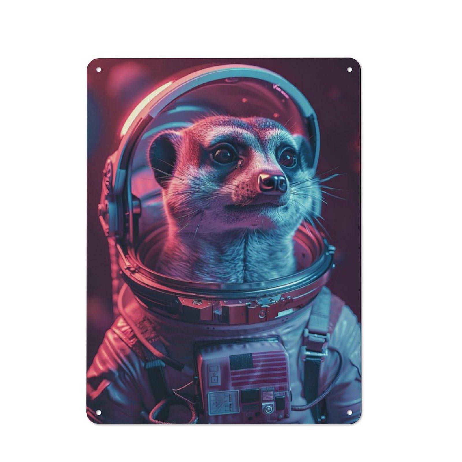 Everyday Meerkat Metal Gift Sign 40x30cm, Room Wall Plaque for Home, Shop, Pub Or Studio Wall