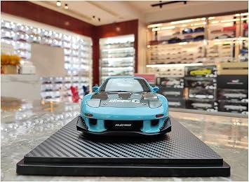 Scale Finished Model Car 1/18 Diecast Alloy For Mazda RX-7 FD3S Simulation Racing Car Model Adult Collection Souvenir Display Miniature Replica Car