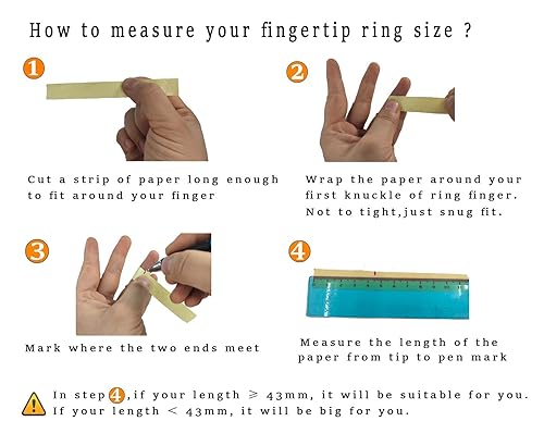 Miniatura 6 de Juego de 10 uñas falsas Bestga Estilo gótico punk para fiesta de disfraces con cristales y estrás pegados uñas falsas en forma de anillo 3 tamaños