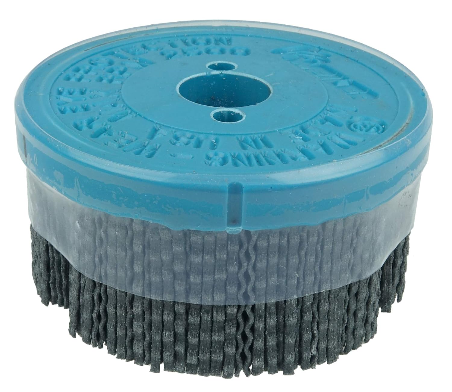 Weiler 85900 4" Maximum Density Nylox Disc Brush, 80SC Crimped Rectangular Fill, Banded, Made in The USA