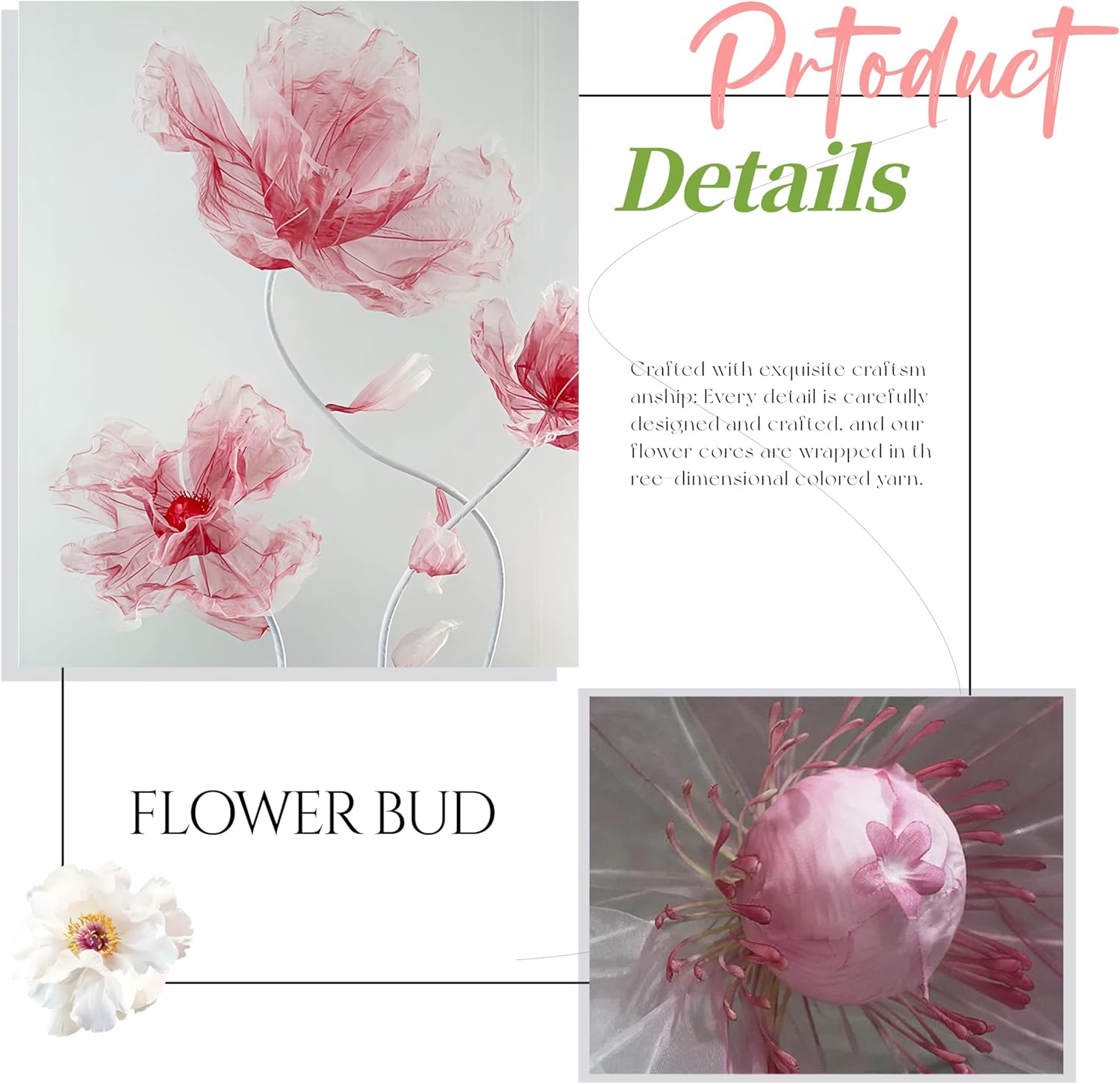 5.58ft Large Silk Artificial Flowers For Wedding Reception Props, Giant Flowers for Decoration, big flowers for Wedding Birthday Christmas Party Banquet, flores gigantes para decoracion, 3P*Blue