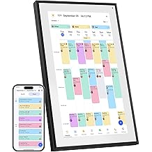 Canupdog 15.6 Inch Digital Calendar Wall Planner 2025-2026 &ndash; HD Touchscreen Smart Photo Display for Family Schedules, 32GB Electronic Calendar Chore Chart + To-do List, Christmas Gifts for Women Mom