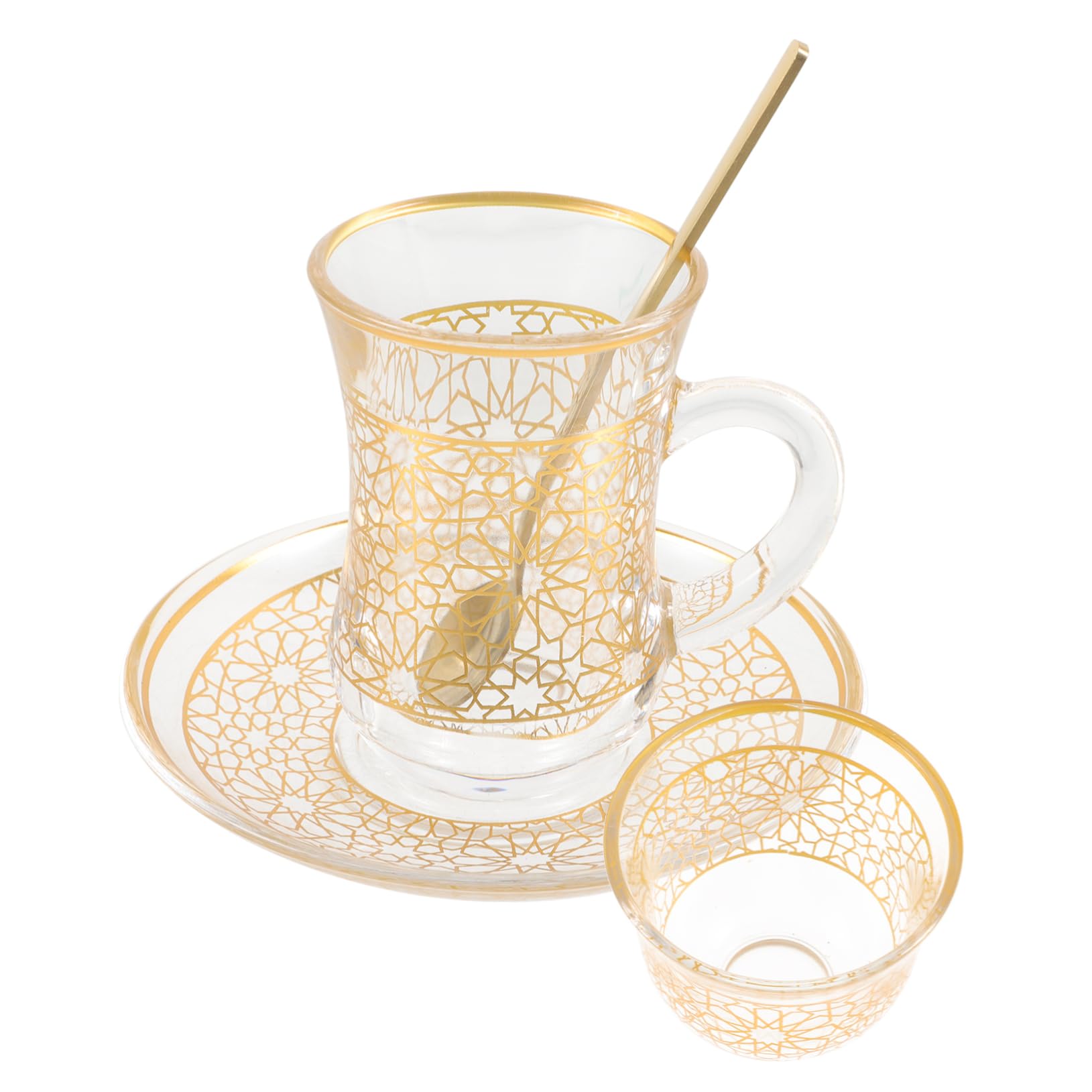 Tasse à expresso Cabilock en verre : finis les verres brûlants avec la soucoupe alliage