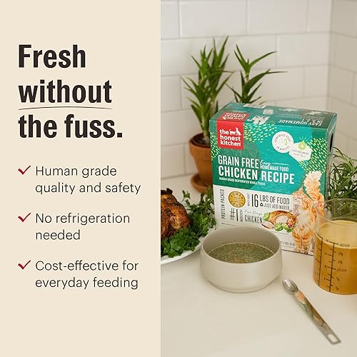 Miniatura 4 de The Honest Kitchen Alimento deshidratado para gatos de pollo sin granos, caja de 2 libras