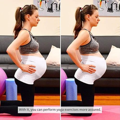 Miniatura 3 de Banda para el vientre sin costuras para el embarazo con bandas de cinturón de vientre de apoyo para