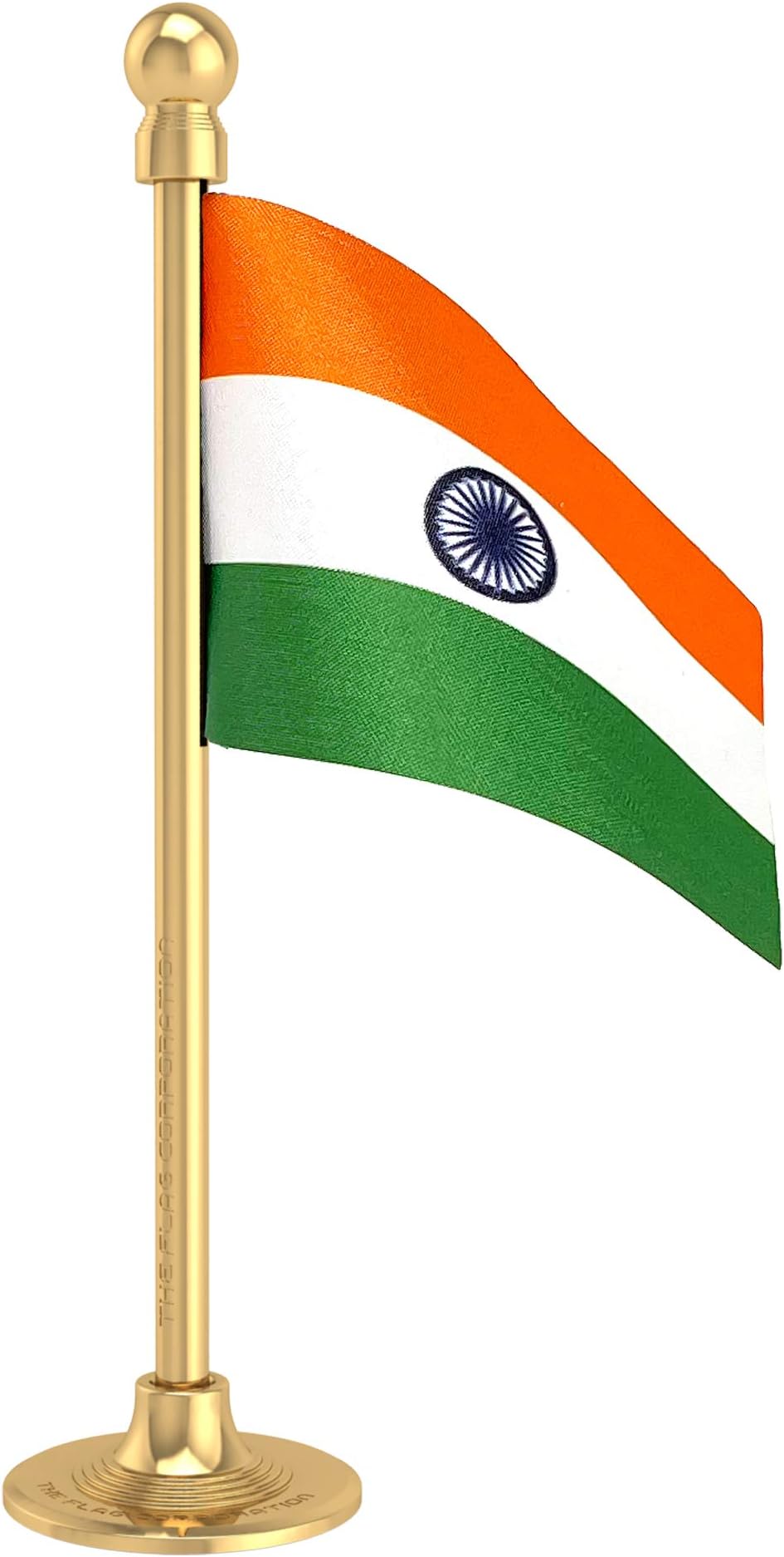 The Flag Shop Indian Car Dashboard Flag 2in x 3in With A Plastic Sublime Gold Base