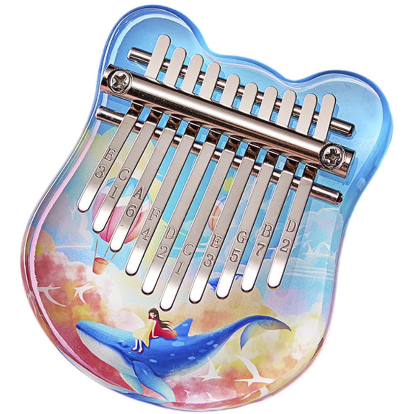 Kalimba 10-Tasten-Daumeninstrument Mbira Fingerpiano Geschenk für Anfänger und Profis